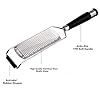 iNeibo Kitchen Cheese Grater & Lemon Zester - Sharp 18/8 Stainless Steel Blade - Ergonomic TPR Handle - Easy to Grate Or…