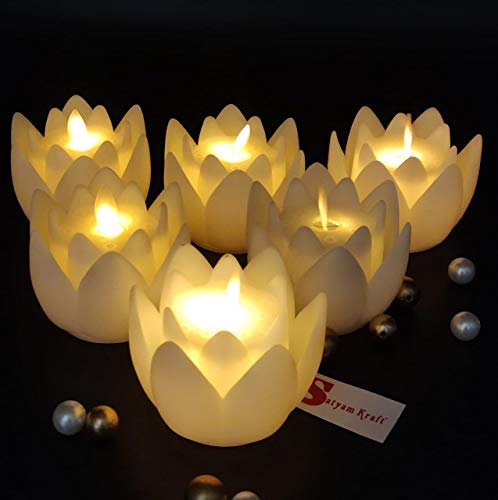 SATYAM KRAFT 2 Pcs Sensor Water Floating Diyas Smokeless Flameless Candles Lotus Flowers Led Tea Light Candle for Pool,Pond,Christmas,Wedding,Glass Water Bowl Decoration,Home Decor Items Valentine 5 SATYAM KRAFT 2 Pcs Sensor Water Floating Diyas Smokeless Flameless Candles Lotus Flowers Led Tea Light Candle for Pool,Pond,Christmas,Wedding,Glass Water Bowl Decoration,Home Decor Items Valentine - Image 5
