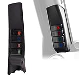 ALAVENTE Left A Pillar Switch Pod Panel + 4 Rocker Switches for JEEP Wrangler 2011 2012 2013 2014 2015 2016 2017 JK/JKU (Driver Side)