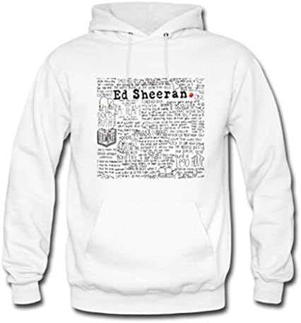 Wendo Men's and Women's Personalized Custom DIY design Ed Sheeran Classic Hoodie XS White