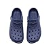 Zack & Evan Mens Slingback Clogs with Ventilated Upper Size 9 Navy