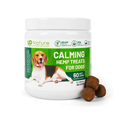 UpNature Hemp Dog Treats, Hemp Chews for Dogs, Calming Treats for Dogs