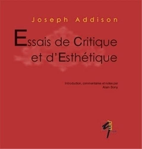 Essais de critique et d'esthétique