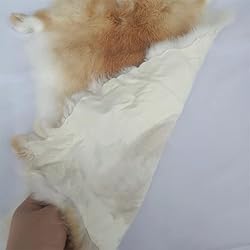 4pcs Assorted Bulk Craft Grade Natural Rabbit Skins