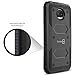 CoverON Motorola Moto G5S Plus Case, [Tank Series] Protective Full Body Phone Cover with Tough Faceplate - Black