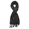 Achillea Bamboo Rayon Feel Soft Silky Pashmina Solid Shawl Wrap Scarf