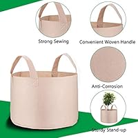 PEYOU Bolsa de Cultivo de Plantas 20L(5 Piezas), Saco para Plantas ...