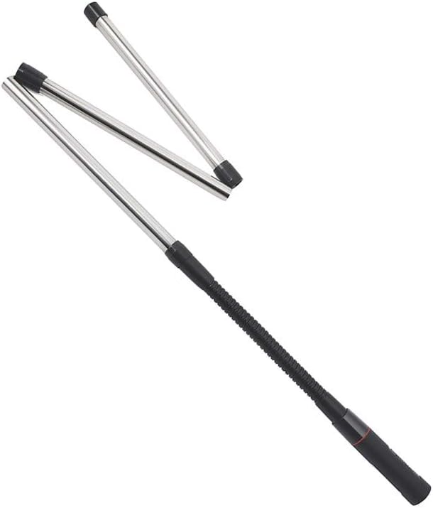 HYS RHD1277 SMA Male Dual Band Flexible Goose CS Tactical Antenna 77cm(30.3inch) Collapsible Walkie Talkie Aerial for YAESU VX-6R WOUXUN Kenwood Two Way Radio