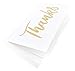 Thank You Cards Bulk 36-Pack Thank You Cards, 6 6 Gold Font Designs, Thank You Notes, Envelopes Included, 4 x 6 Inches