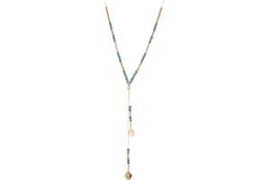 Boho Necklace Turquoise Beaded Necklace Western Jewelry for Women Heart Pendant Necklace Western Clothing Women Country Conce