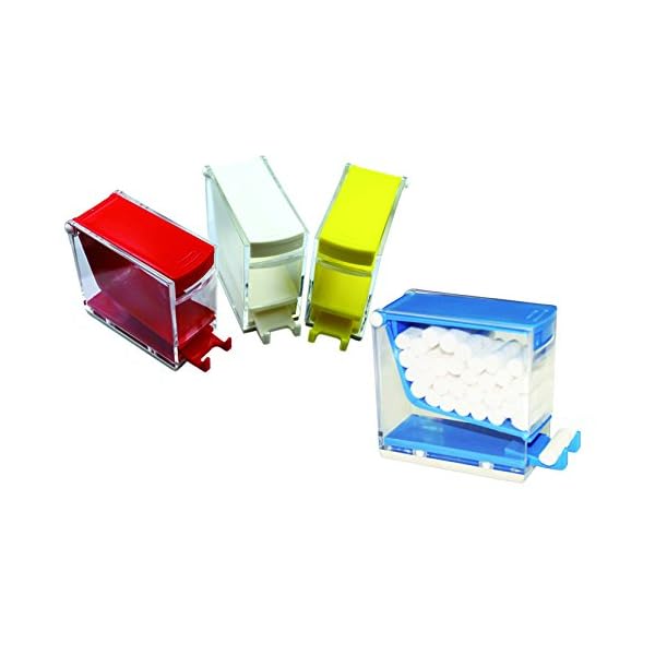 SDent USA FDA & TUV CE 1PC Press Type Cotton Roll Dispenser Holder Organizer Color Randomly