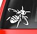 Antique Honeybee Decal Sticker - White 5