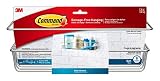 Command Shower Caddy, Satin Nickel, 1-Caddy, 1-Prep Wipe, 4-Large Water-Resistant Strips (BATH31-SN-ES)