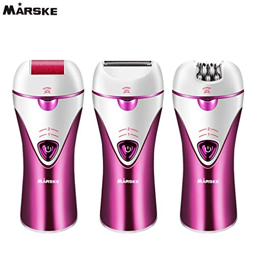 ShepoIseven Multifunctional Electric Lady Epilator Painless Epilator Remover Hair Trimmer,Purple