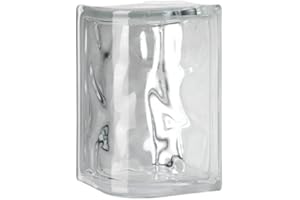 QUALITY GLASS BLOCK 4X8X4 NUBIO ROUND CORNER GLASS BLOCK