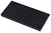 Rubber Bar Service Mat - Shaker Mat - Professional Spill Mat Bar Supplies - Black - 9 x 4.5 Inches