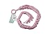 Mkono Colorful Macrame Plant Hanger Indoor Outdoor Hanging Planter Basket Cotton Rope 4 Legs 40 Inch--Pink