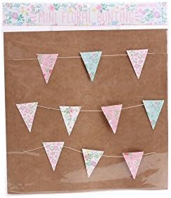 CGB Giftware Mini Floral Paper Bunting