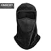 OMECHY Balaclava Windproof Ski Mask Outdoor Cold Weather Face Mask Motorcycle Neck Warmer Tactical Hood, Black Mesh One size