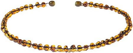 Amber Necklace 32-34 cm with Free Baltic Amber Pendant ✸ End of Line Clearance - Up to 30% OFF RRP ✸ 100% Genuine Premium Baltic Amber Beads
