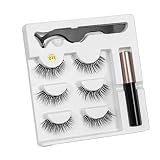 Sandinged Eyeliner Liquid Magnetic False Eyelashes Tweezer Set Eye Lashes Kit Women Makeup Lash Enhancers & Primers