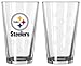 Pittsburgh Steelers Satin Etch Pint Glass Set