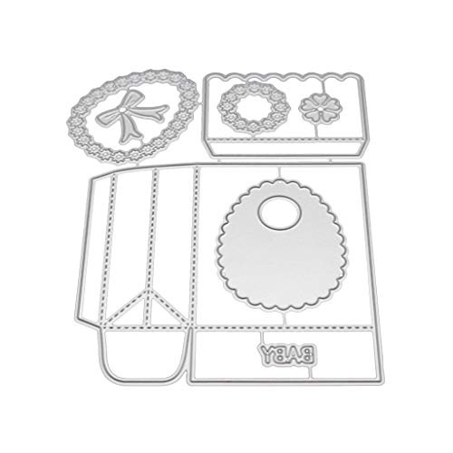 Candy Box Baby Metal Cutting Dies Stencil Scrapbooking DIY Album Stamp Embossing with Silver