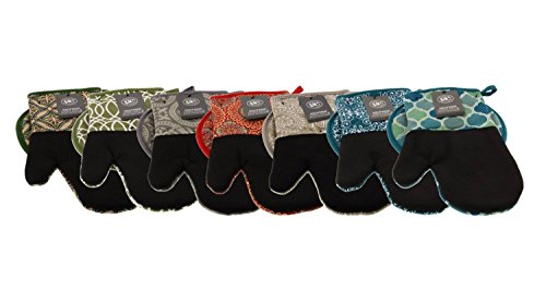 image for Gourmet Club Oven Mitt and Potholder Set - Pot Holders and Oven Mitts 
