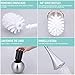 Uten Toilet Brush - Modern Ball Shape Holder Design | Anti-Splash and Stainless Steel Base