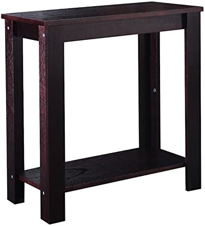 Chair Side Table Living Room Home Furniture Coffee Sofa Wooden End Shelf Espresso Color Chairside Solid Wood Construction For College Dorms Guest Rooms Or Any Room