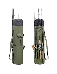Bolsa de Pesca Caña de pesca carrete de carcasa Carrier Holder caña de pesca bolsas de almacenamiento aparejos de pesca bolsa de viaje organizador de funda de transporte por Shaddock