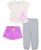 Carters Toddler 3-Piece Jersey PJs Ballerina Stripe Purple