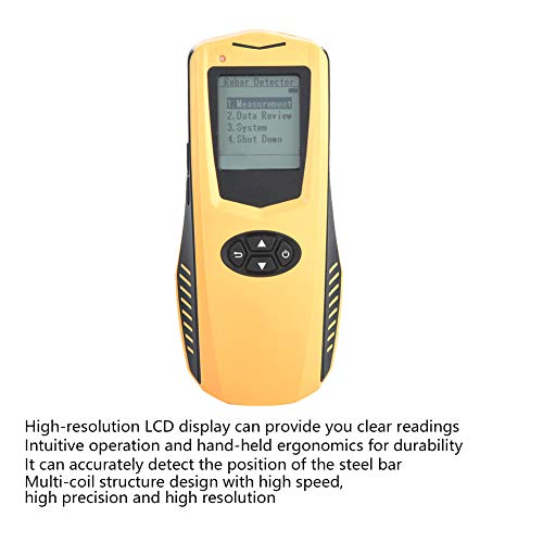 Concrete rebar detector measuring instrument, built-in rebar thickness gauge tester position locator for concrete, partitions(110-240V)
