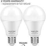 KINFUTON A21 15.5W LED Dimmable Bulb, 100W Equivalent,1600 Lumens, 5000K Daylight ,320° omnidirectional led bulbs home . E26 Based Energy Efficient LED -2 Pack