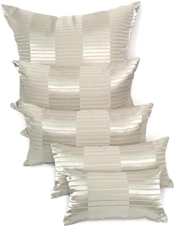 Champagne Cream Satin Stripe Purse Stuffers, 5 Piece Starter Set,Boutique Closet Storage for Designer Handbags, PBS-311