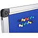 XBoard Blue Bulletin Board 36 x 24 in, Wall Mounted Fabric Message Notice Board with Aluminum Framed for Home Office School