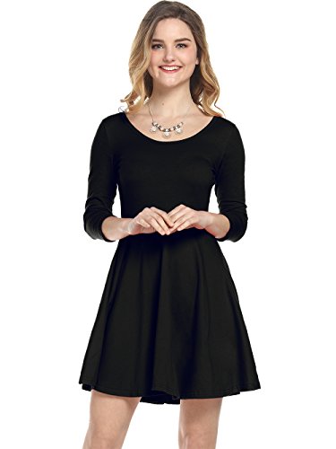 Amoretu Women Cute Short Sleeve A Line Skater Dress Cocktail | Desertcart  Aruba