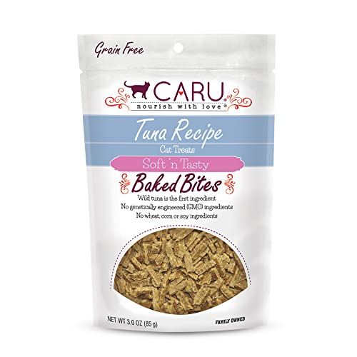 Caru Soft ‘n Tasty Baked Bites Cat Treats, Tuna Recipe, 2.75 oz