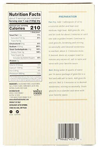 Whole Foods Market, Pasta, Gluten Free Cauliflower Gnocchi - Image 5