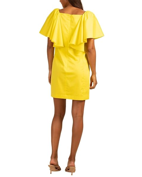 TRINA TURK WOMEN’S RUFFLED SLEEVE DRESS, DAISY, 8