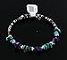 $80Tag Certified Navajo Native Turquoise Amethyst Adjustable Wrap Bracelet 12744 Made by Loma Siiva