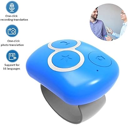 Cldgf Idioma Traduccion Traduccion Anillo Multi Idioma Smart Bluetooth Portable Ring Traductor App Para Android Ios 16 Idiomas Nacionales Blanco Negro Rosa Azul Blue Amazon Es Hogar