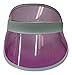Child Kids Tennis Beach Colored Plastic Clear Transparent Sun Casino Visor Hat (Pink)