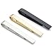 Jovivi 3pcs Set Stainless Steel Mens Mirror Thin Slim Regular Necktie Tie Bar Clasp Wedding Gift w/Box