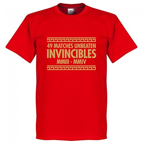 RE-TAKE（リテイク） アーセナル The Invincibles Tシャツ（レッド） (インポートXL)