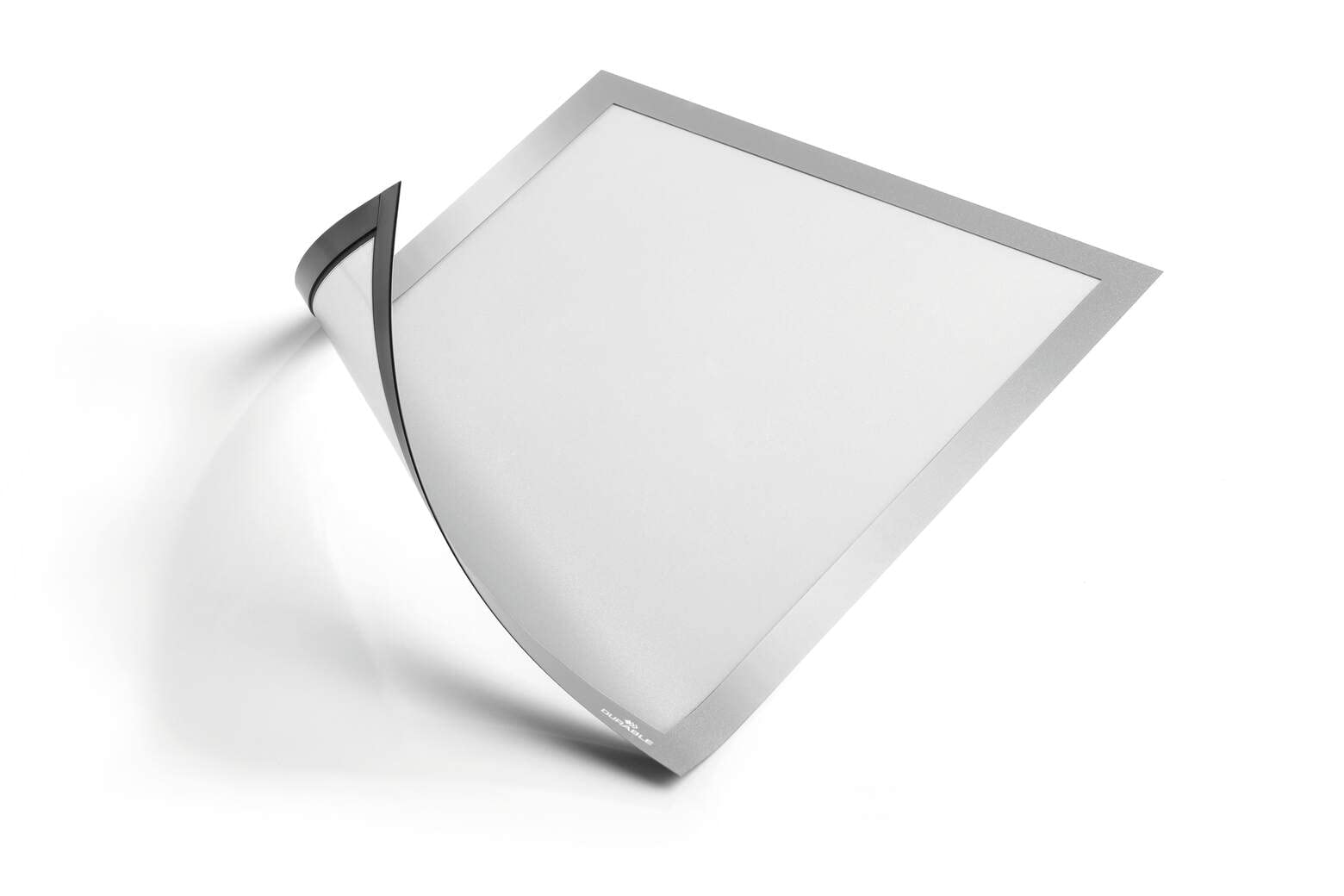 Durable DURAFRAME Magnetic Frame | A4 Format In Silver | Pack of 1 Frames | Document Frame for Professional Internal Signage