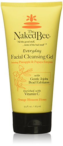 The Naked Bee Everyday Facial Cleansing Gel, Orange Blossom Honey, 5.5 Ounce