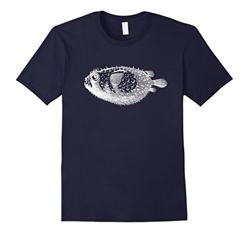 Mens fugu fish tshirt blowfish globefish puffer fish fishing 2xl …