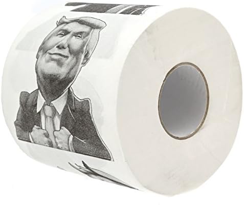 Donald Trump Toilet Paper โ Funny Novelty Gag Gift Roll For Political Democrats & Republicans | Hilarious & The Funniest Perfect Gags | Tissue Sheets Printed | Highly Collectible Novelties