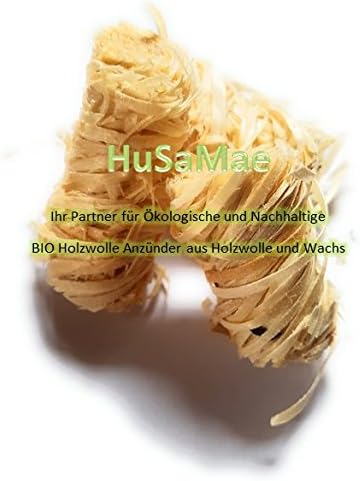 Husamae Ecological Wood Shavings for Grill, Fireplace, Furnace etc. Wooden and Wax